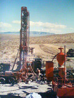 Drill Rig Yucca Mt NV